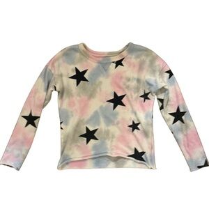 T2Love Star Tie-Dye sweatshirt girls size 6 in excellent condition